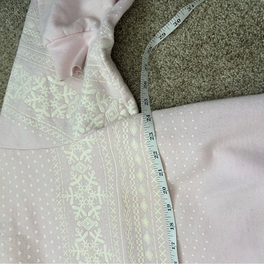 Vintage pink layered look fair isle sweatshirt XL - Picture 7 of 8